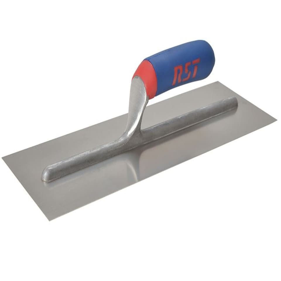 R.S.T. - Plasterer's Finishing Trowel Stainless Steel Soft Touch Handle 13 x 5in