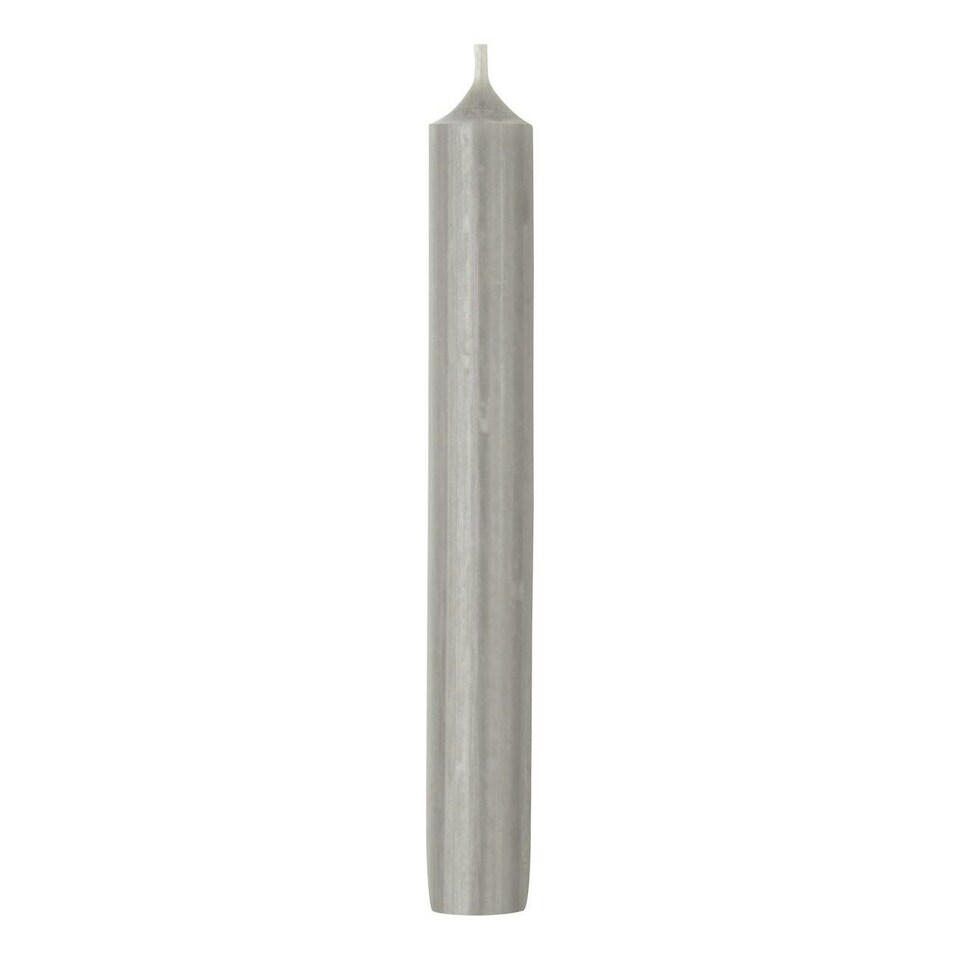 IHR Ideal Home Range Cylinder Candle 18cm - Grey N/A
