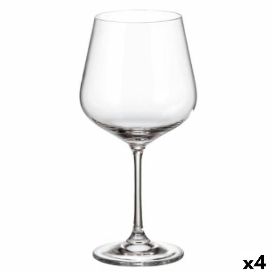 image 1 of Wine glass set Bohemia Crystal Sira 600 ml 6 Pieces (6 Units) (4 Units) N/A