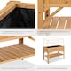 image 4 of Raised bed with shelf - 119 x 57 x 90cm