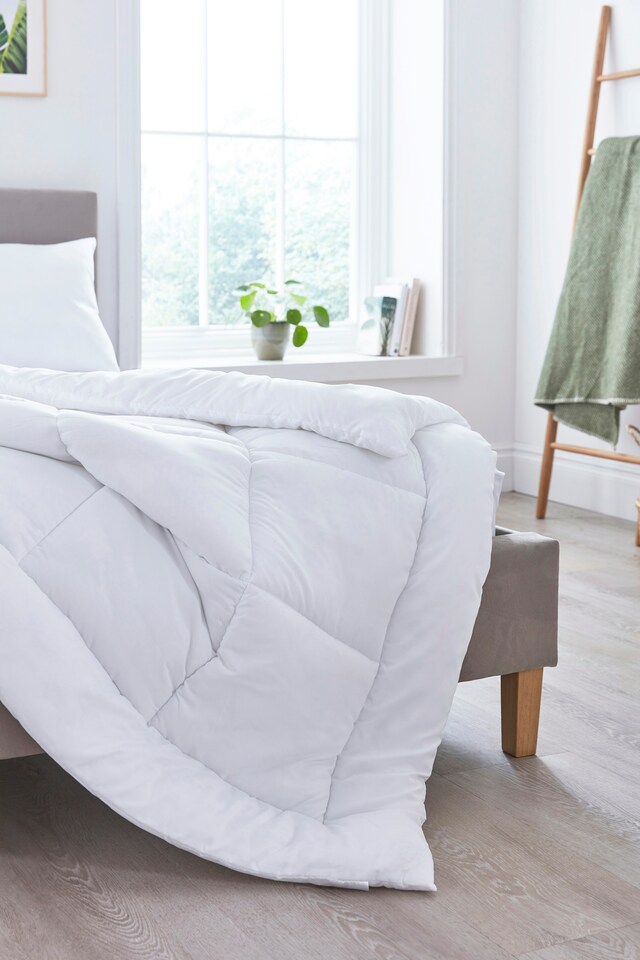 image 1 of Recycled Microfibre Polyester Fill 4.5 Tog Duvet Double | White