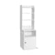 image 1 of COSTWAY 6-Tier Nightstand w/ Charging Station White