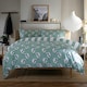 image 3 of 100% Soft Cotton Printed Sedge Piped Duvet Cover Set Blue | Blue | King