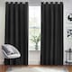 image 2 of furn. Dawn Blackout Black Eyelet Curtains (W)229cm x (D)183cm | Multi