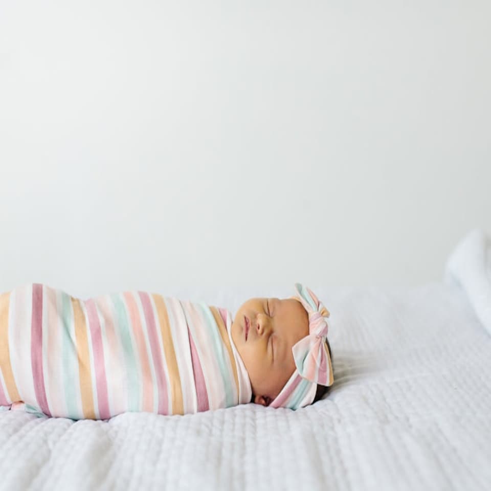 image 1 of Copper Pearl Knitted Swaddle Blanket Enchanted