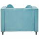 image 2 of Farah Two Seat Green Velvet Sofa Green