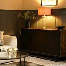 ValueLights Clear Tube and Gold Metal Bedside Table Lamp with a Blush Pink Velvet Shade - LED Bulb Included