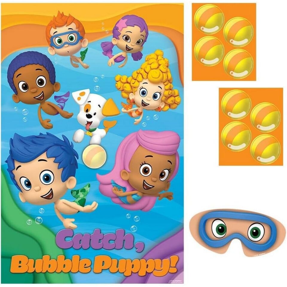 Bubble Guppies Party Game Poster Set - Multicoloured - One Size