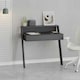 image 5 of Cowork Modern Desk Anthracite Grey Wall Mounted With Drawer 94cm Wide Grey