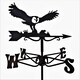 image 2 of Mini Owl & Mouse Weathervane - Steel - L38 x W38 x H48 cm - Black