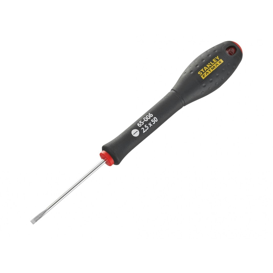 Stanley Hand Tools Fatmax Screwdriver, Parallel Slotted - Multi Colour - 2.5mm x 50mm