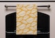image 2 of White Leaf Pattern on Orange (Kitchen Towel)