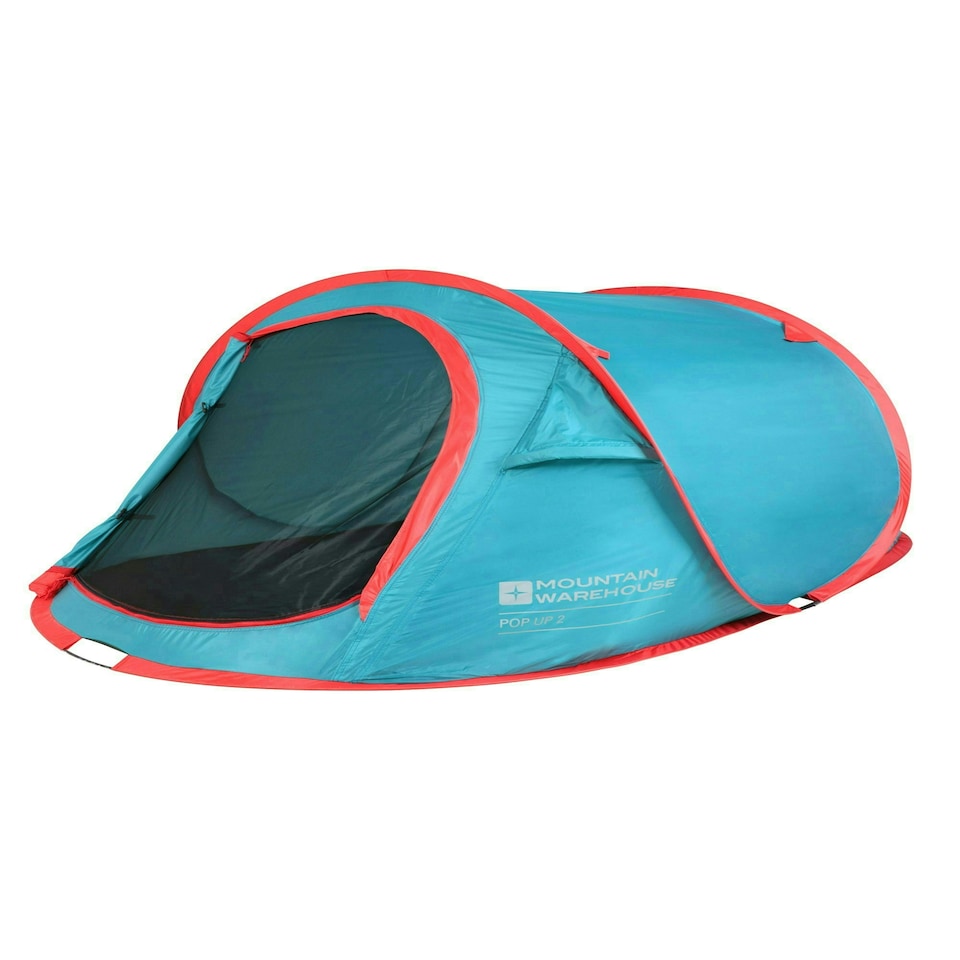 image 1 of Mountain Warehouse Pop Up SS Tents Water Resistant Compact Camping Accessory Blue | Light Blue | One Size
