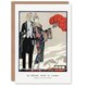 image 1 of George Barbier Art Card Leaving for the Casino Vintage Fashion