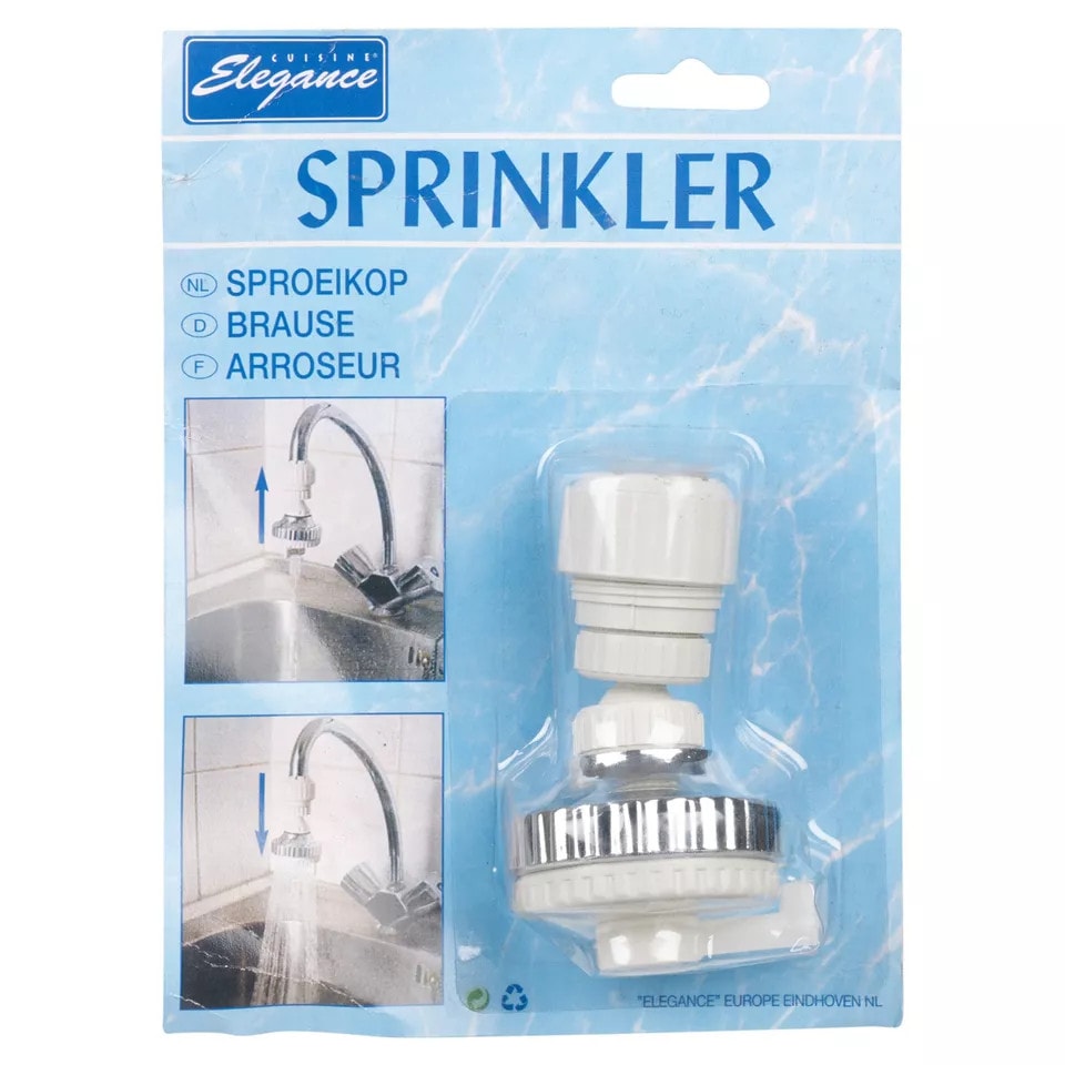 image 1 of 2-in-1 Eco Water-Saving Swivel Kitchen Faucet Aerator | White | 1