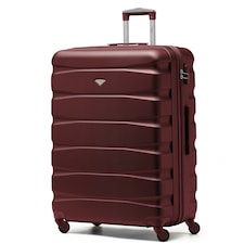 Flight Knight 29" Extra Large Suitcase – 20kg Capacity Hard Shell Check-In Luggage with 4 Wheels  100+ Airlines Approved: Ryanair, EasyJet, Jet2, Wizz Air, BA | Red | Burgundy | Large