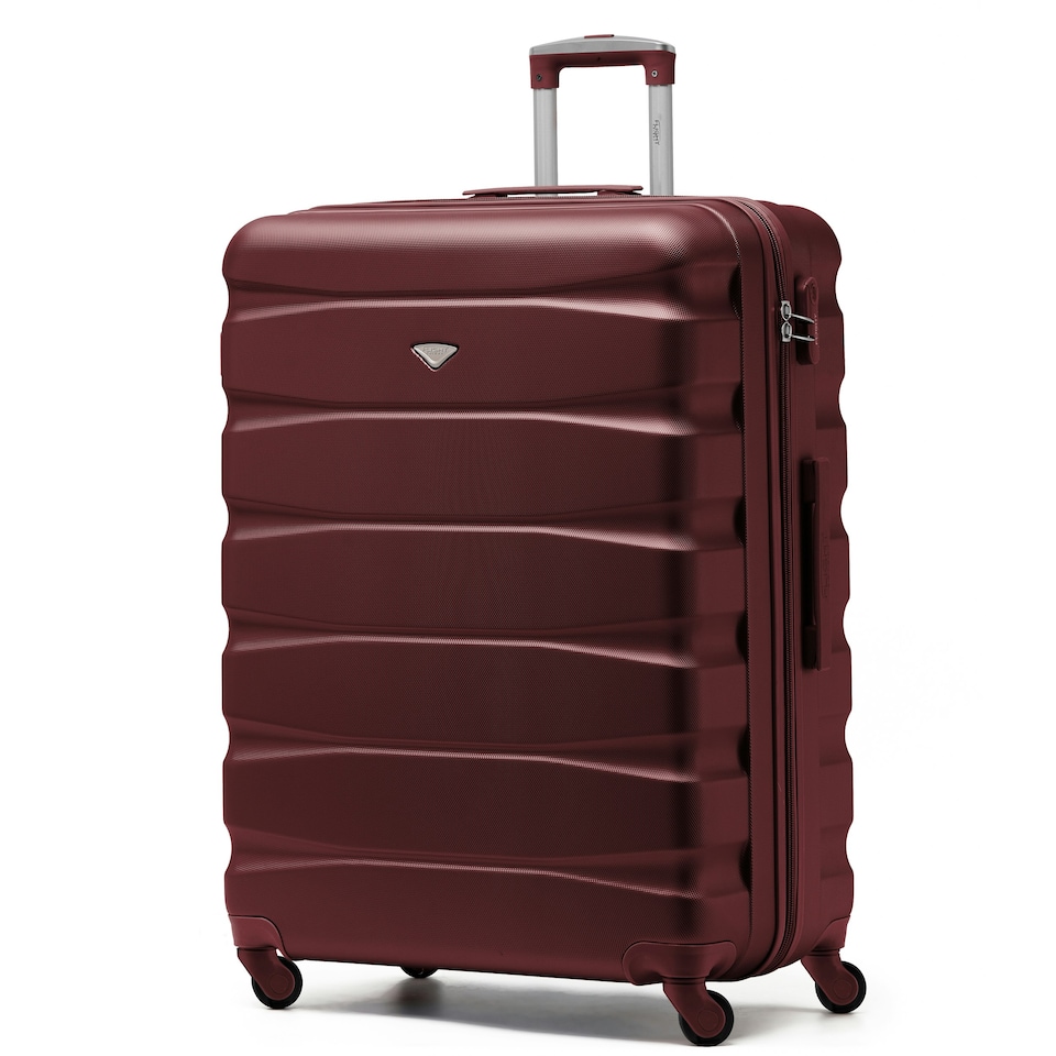 image 1 of Flight Knight 29" Extra Large Suitcase – 20kg Capacity Hard Shell Check-In Luggage with 4 Wheels  100+ Airlines Approved: Ryanair, EasyJet, Jet2, Wizz Air, BA | Red | Burgundy | Large
