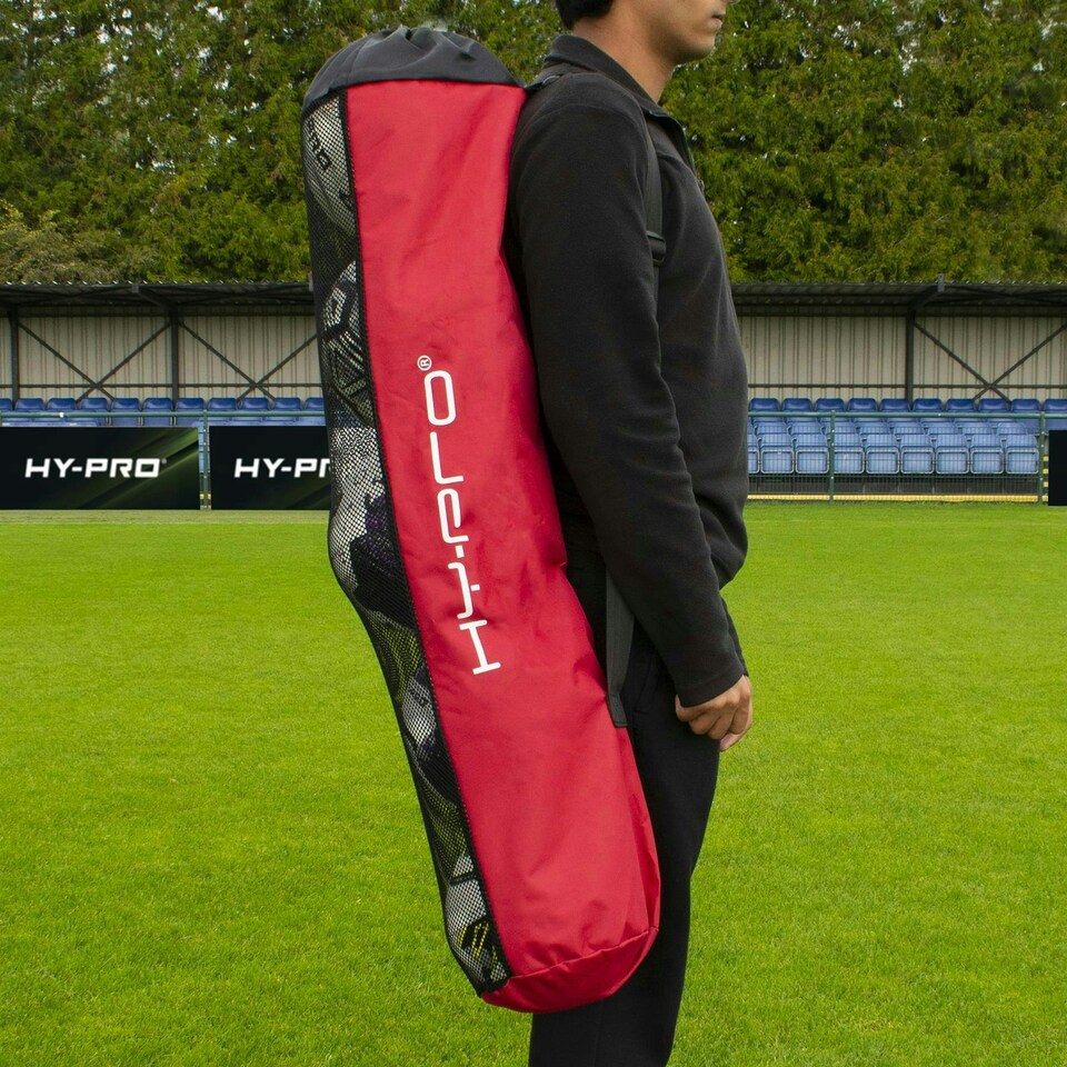 image 1 of Hy-Pro 5 Ball Tube Bag | Football/Netball Training Carrier Red