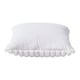 image 4 of Living and Home Striped Plush Sofa Throw pillow with Insert,White | White