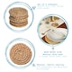 image 2 of Argon Tableware Round Woven Palm Leaf Coasters - 10cm - Pack of 6