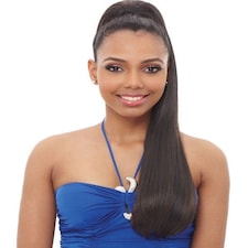 Janet Collection Noir Every Time Syn Cherry Long DS Ponytail Multi | PFS1B/33 | One Size