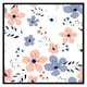 image 2 of Pink & blue flowers (Picture Frame) Brown | Oak | L