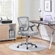image 2 of Yaheetech  Mesh Office Chair with 90° Flip-up Armrests | Grey | Full Grey