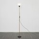 image 3 of ValueLights Dalby Copper & Black Uplighter Floor Lamp White Shade Black