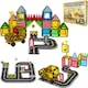 image 1 of Desire Deluxe Magnetic Building Tiles Road Blocks - Magnet Crane Car Set for Kids, Educational Preschool STEM Learning Montessori Construction Toddler Toy for Boys & Girls 3+ Year