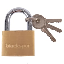 Blackspur Brass Heavy-Duty Padlock - 5cm | Gold | Brass