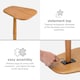 image 6 of Alina Side Table Solid Wood Bedside Table for Living Room and Bedroom | Brown | Mid Tone Honey | 1