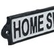 image 4 of Home Sweet Home Cast Iron Sign Plaque Door Wall House Gate Post Yard Hall