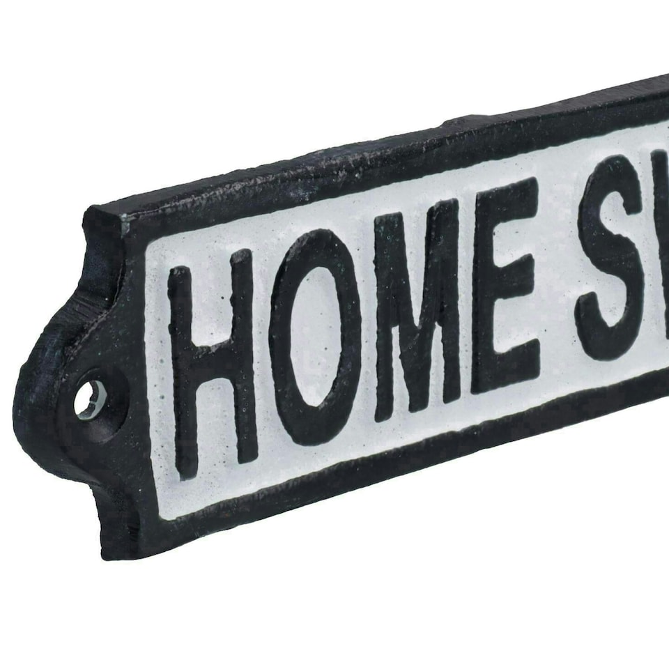image 1 of Home Sweet Home Cast Iron Sign Plaque Door Wall House Gate Post Yard Hall