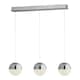 image 2 of Annika 3 Light Polished Chrome LED Ceiling Pendant Bar