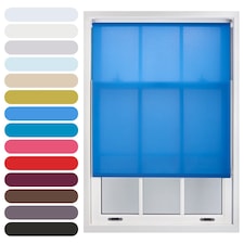 65cm Wide Daylight Roller Blind 210cm Drop | Blue | Blue