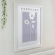 image 5 of Personalised Birth Flower White Poster Frame | White | One Size