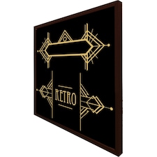 Art deco retro (Picture Frame) Brown | XL