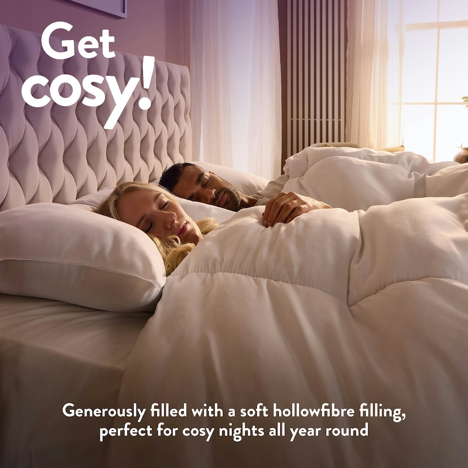 image 1 of Slumberdown Cosy Nights Duvet, 15 Tog All Seasons, Single