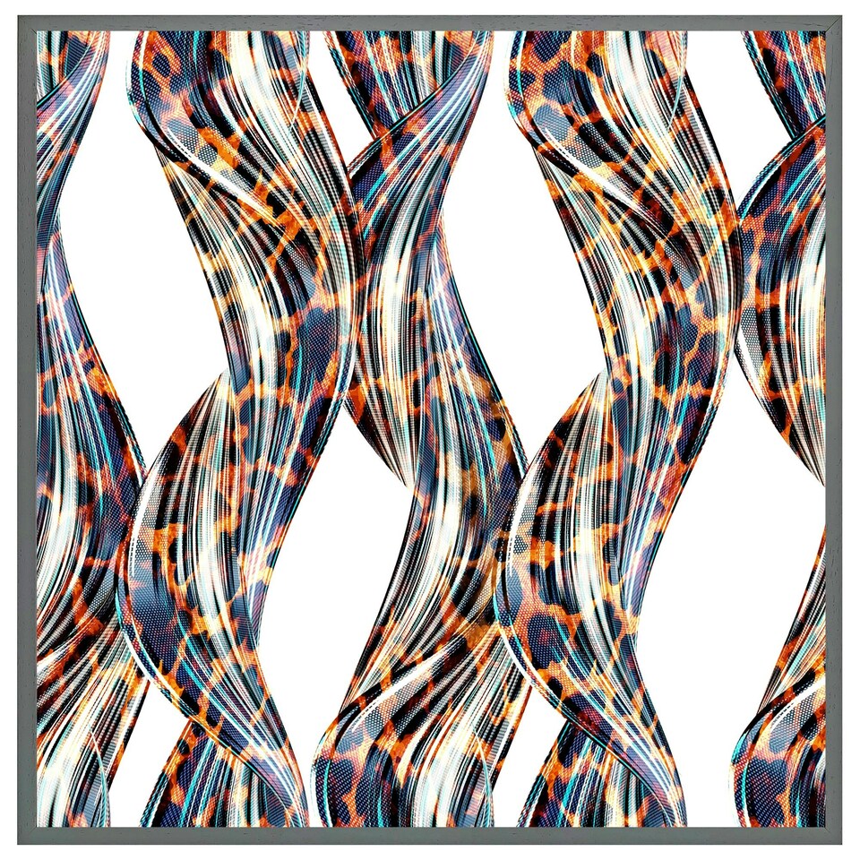 image 1 of Snake & leopard skin (Picture Frame) Black | XL