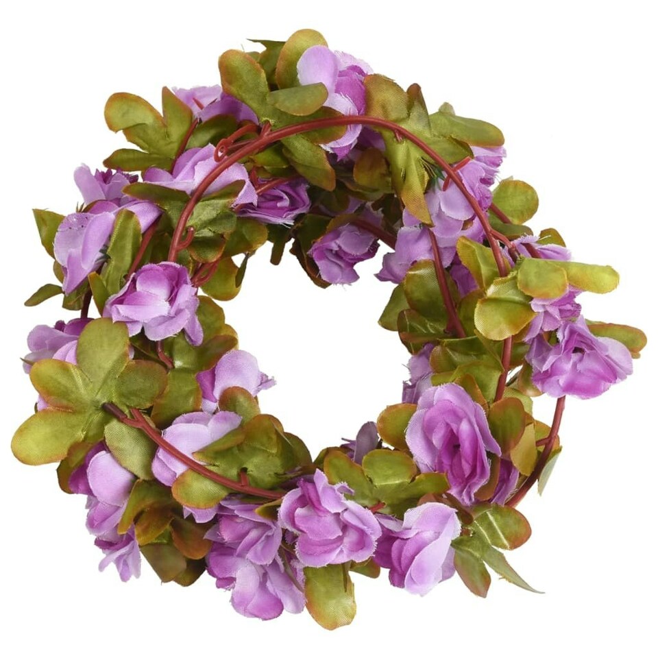 Artificial Flower Garlands 6 pcs Light Purple 250 cm Tesco Groceries