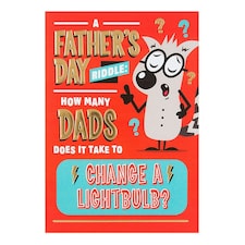 Hallmark Dad Father's Day Card 'Riddle' Medium