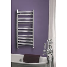 1600mm (H) x 600mm (W) - Vertical STRAIGHT- 25mm - Chrome - Bathroom Towel Rail - (Clifton Rail) -(1.6m x 0.6m)