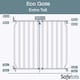image 3 of Safetots Extra Tall Eco Screw Fit Baby Gate, White, 80cm - 90cm, Extra Tall Gate 100cm in Height, Stair Gate for Baby, Screw Fitted Safety Gate, Easy Installation