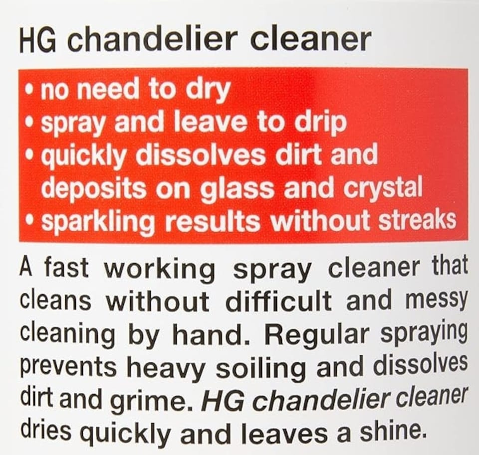 image 1 of H G Chandelier Cleaner 500Ml