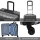 image 9 of Flight Knight Premium Lightweight Suitcase - Built-in Side Lock with USB Port - 8 Spinner Wheels - Hard Shell Carry On Or Check in Luggage 100 Airlines Approved Blue | Navy | Large