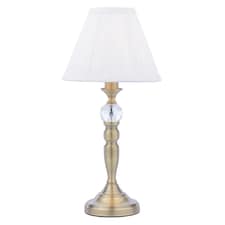 Edwina Antique Brass Touch Table Lamp