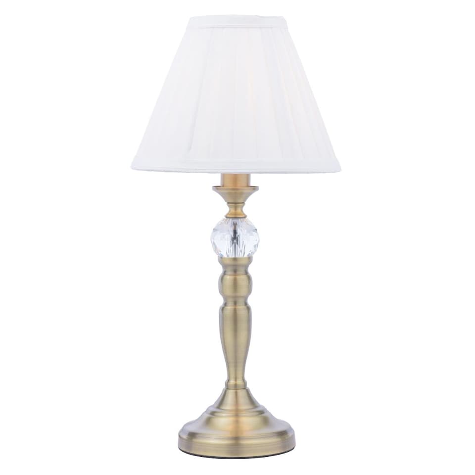 image 1 of Edwina Antique Brass Touch Table Lamp