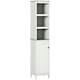 image 6 of kleankin  Bathroom Storage Cabinet w/ Door Cupboard and Adjustable Shelf, White