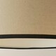 image 4 of ValueLights Aspen Medium Black Trim Tapered Lamp Shade Black