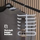 image 7 of 50pc Velvet Hangers Grey